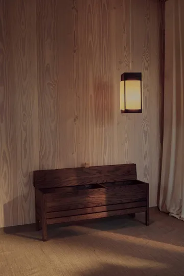 Andon pendant lamp - Dark brown ash, medium - Form & Refine
