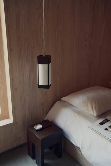Andon pendant lamp - Dark brown ash, small - Form & Refine