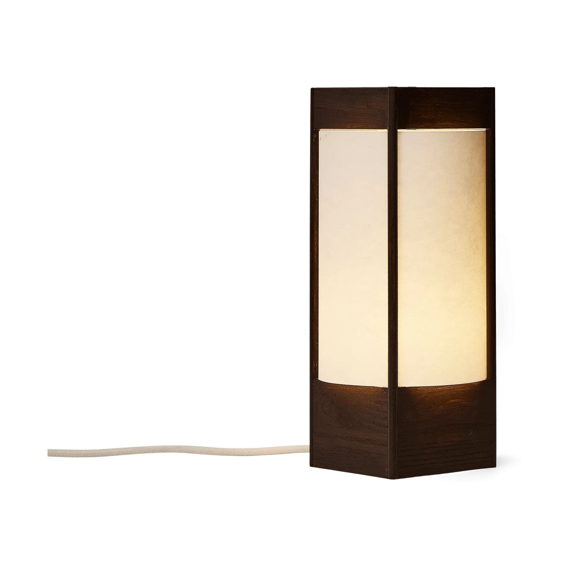 Andon table lamp, Dark brown ash, 32 cm Form & Refine