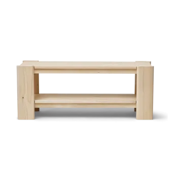 Beam bench - Pinewood, 112 cm - Form & Refine