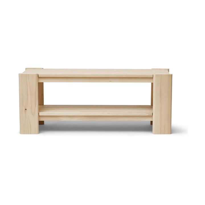 Beam bench - Pinewood, 112 cm - Form & Refine