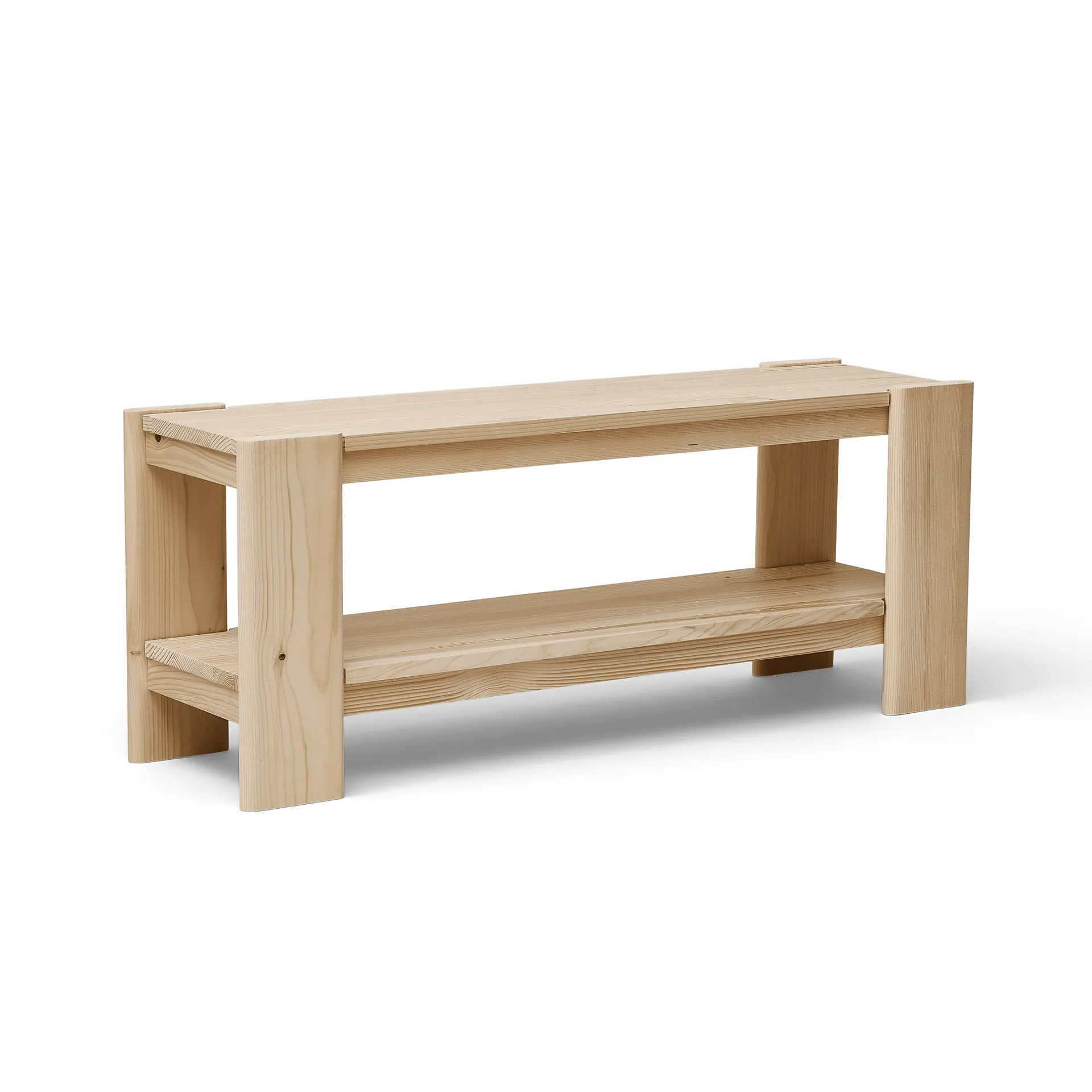 Beam bench, Pinewood, 112 cm Form & Refine