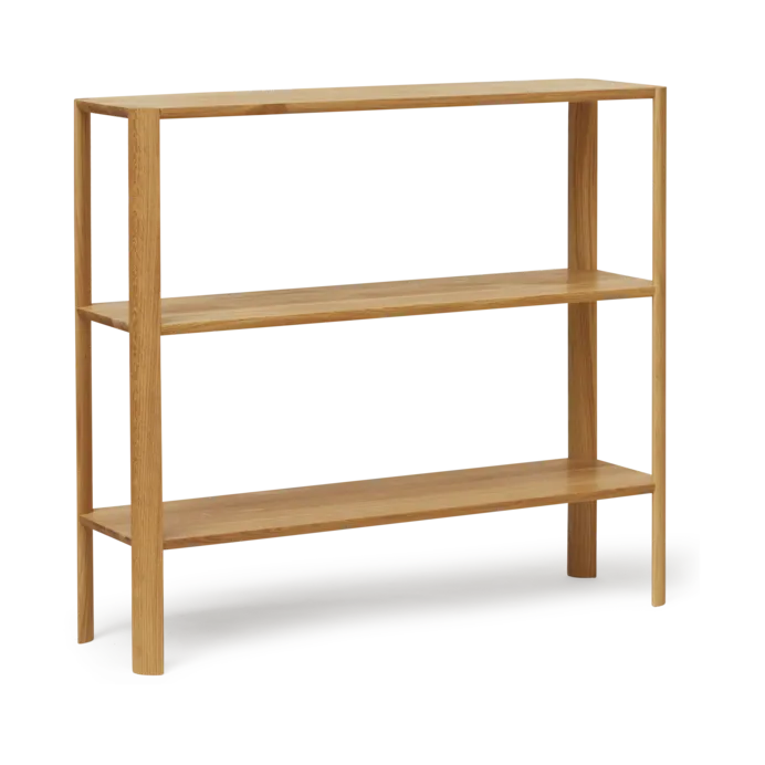 Leaf shelf 3 shelves 92x100 cm - Oak - Form & Refine