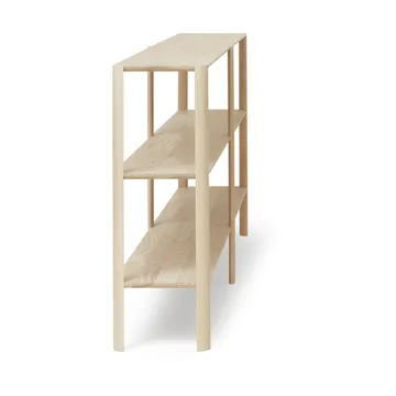 Leaf shelf 3 shelves 92x200 cm - White oak - Form & Refine