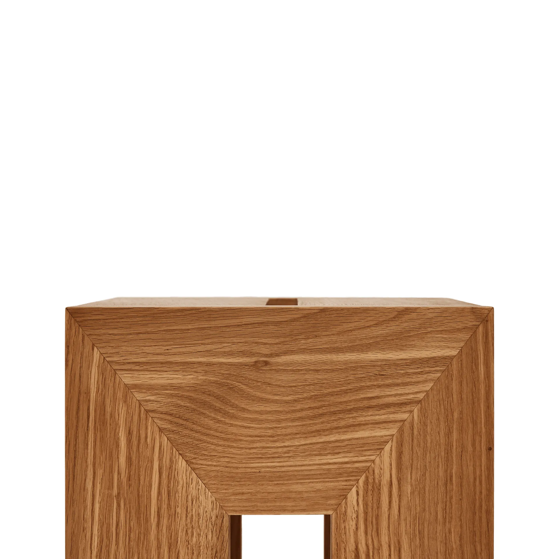 Monolith side table, Oak, 29x29x36 cm Form & Refine