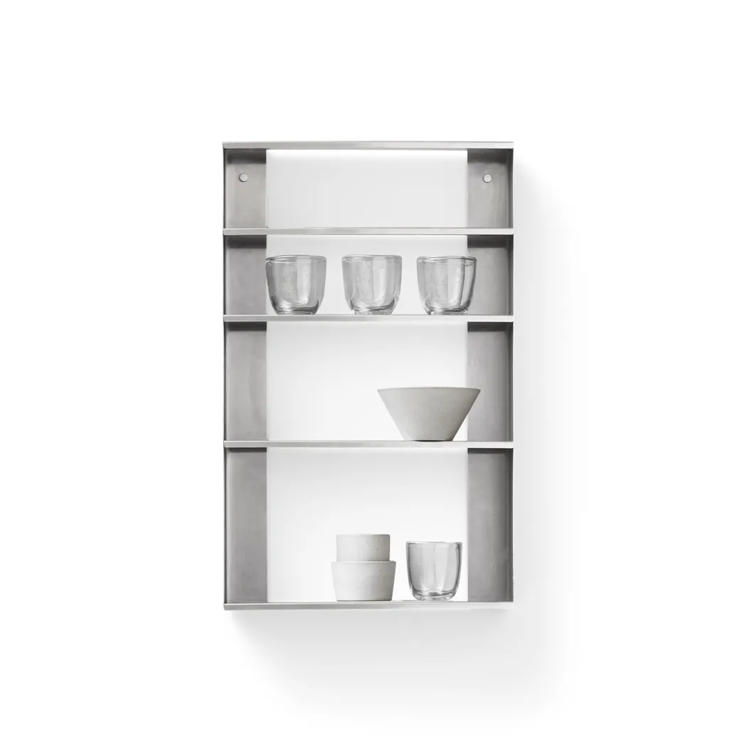 Taper storage shelf 40x65 cm, Stainless steel Form & Refine