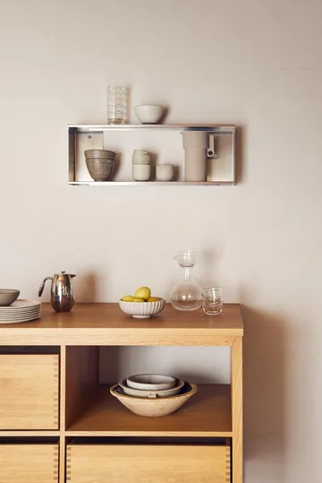 Taper storage shelf 70x25 cm - Stainless steel - Form & Refine