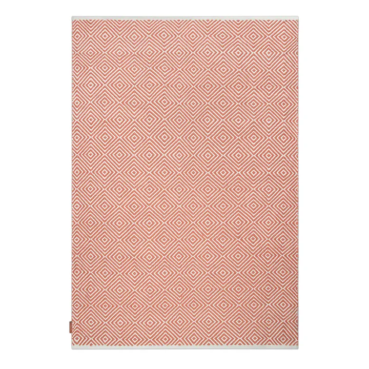 Diamond rug 140x200 cm - Burnt orange - Formgatan