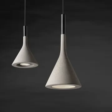 Aplomb mini pendant - Grey, grigio concrete - Foscarini
