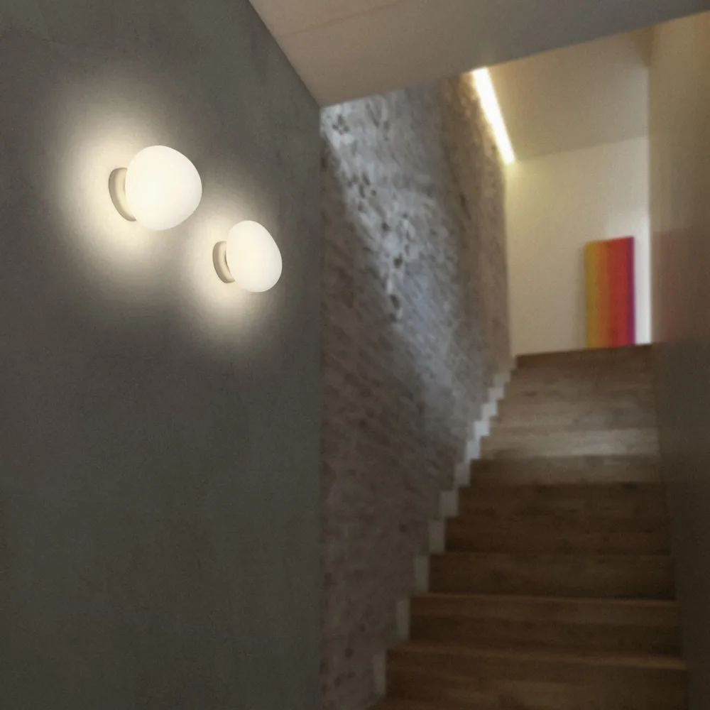Gregg piccola wall lamp, White Foscarini