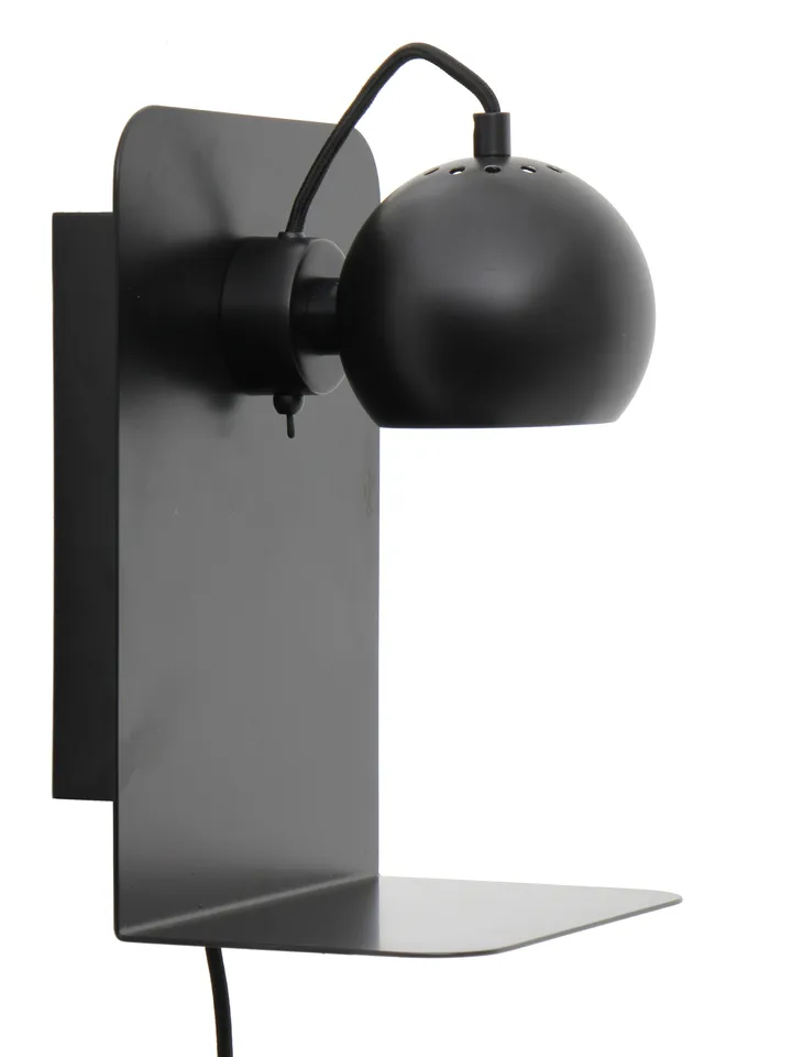Ball wall lamp usb - Matte black - Frandsen