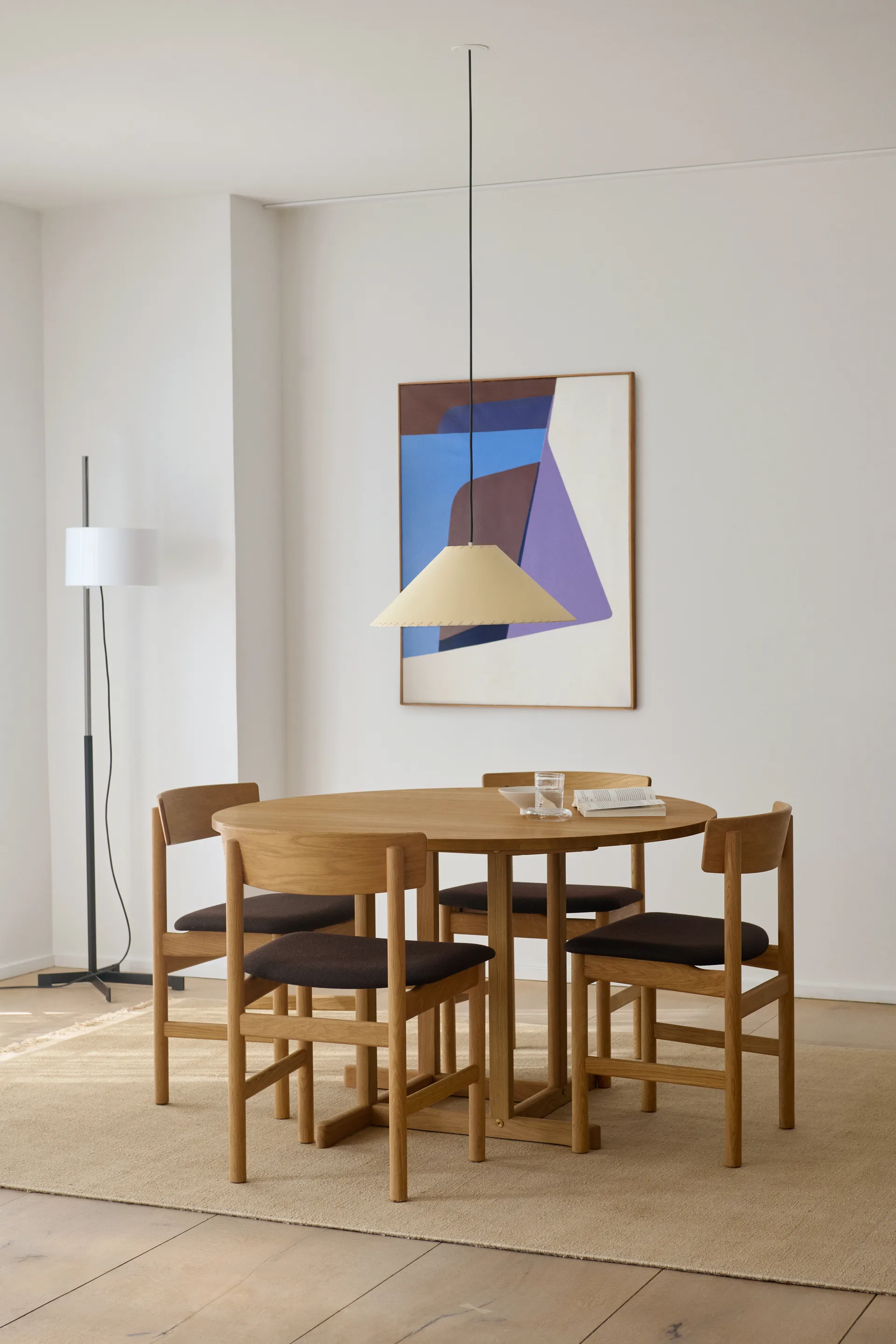 BM80 Mogensen Shaker Table table Ø120 cm, Oiled oak Fredericia Furniture