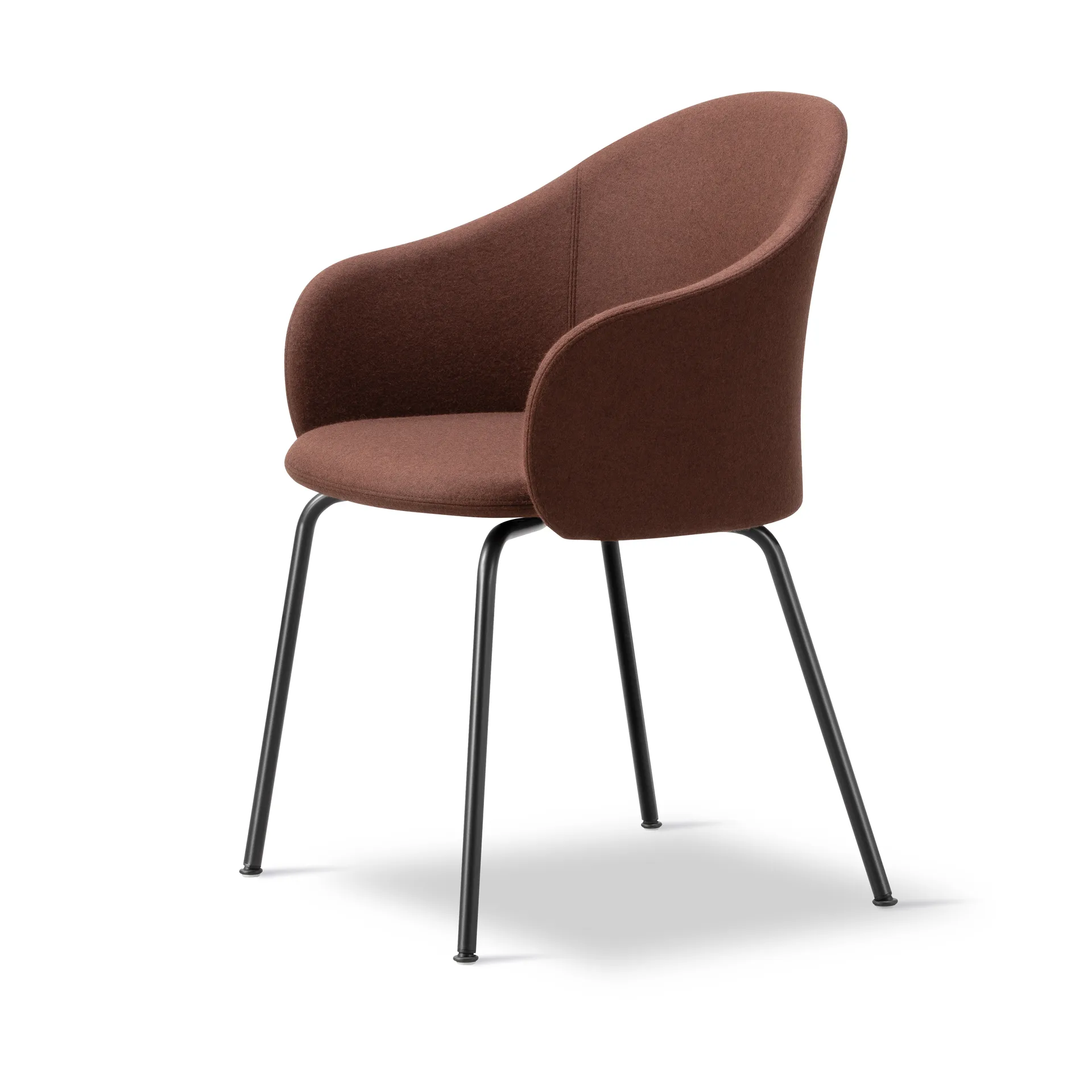 Gomo Armchair armchair tube base, Blazer CUZ4D Dunalk-black Fredericia Furniture
