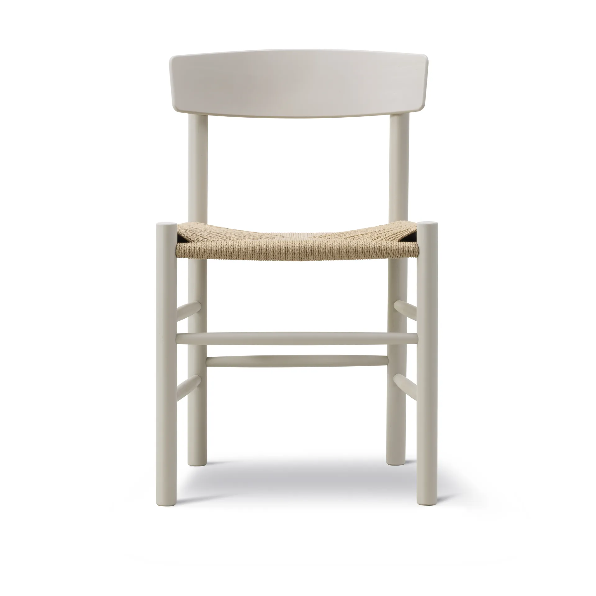 J39 chair, Pebble grey-woven natural Fredericia Furniture