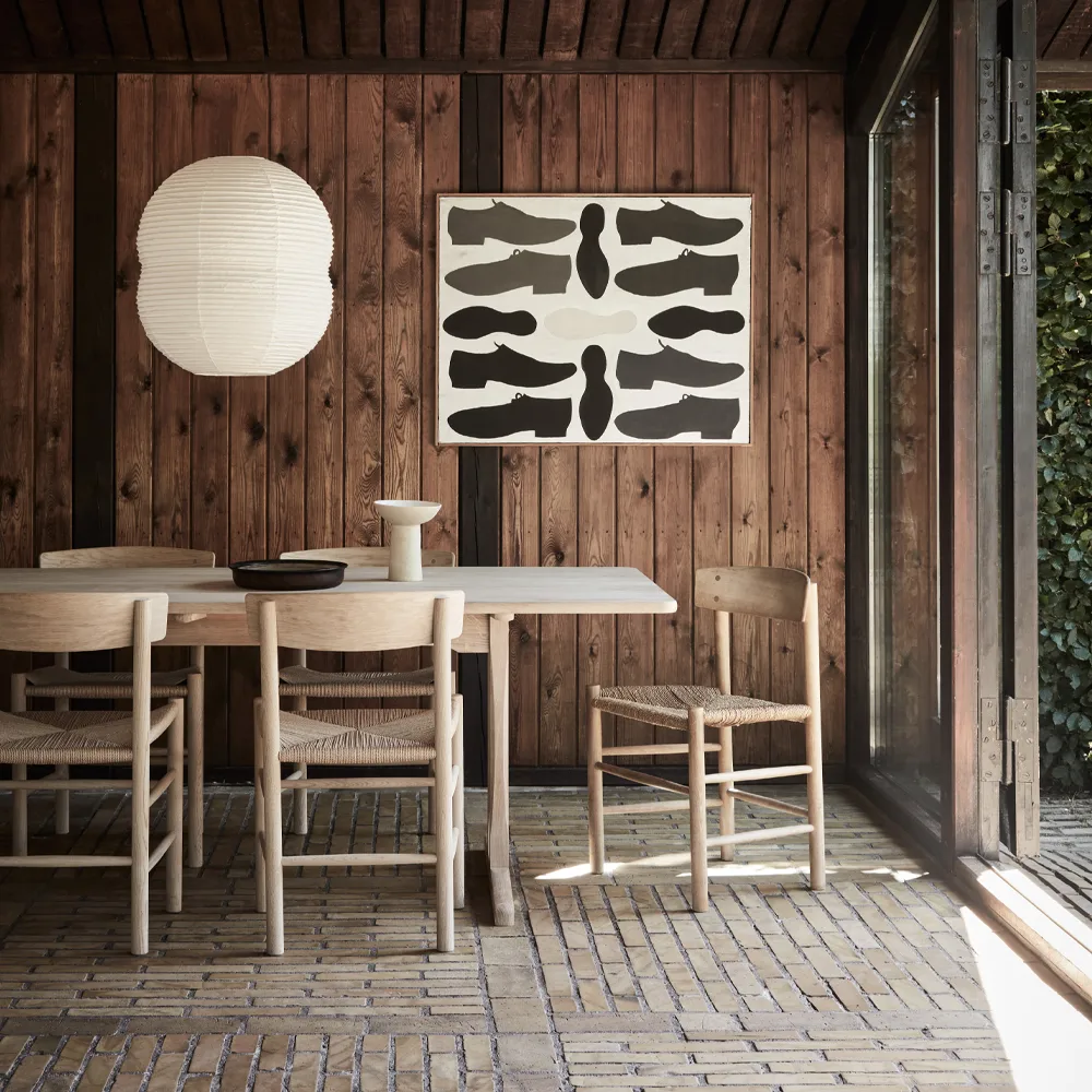 J39 chair, Soaped beech - braided natural Fredericia Furniture