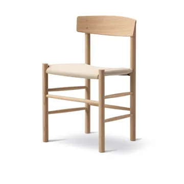 J39 chair - Soaped oak-natural canvas - Fredericia Furniture