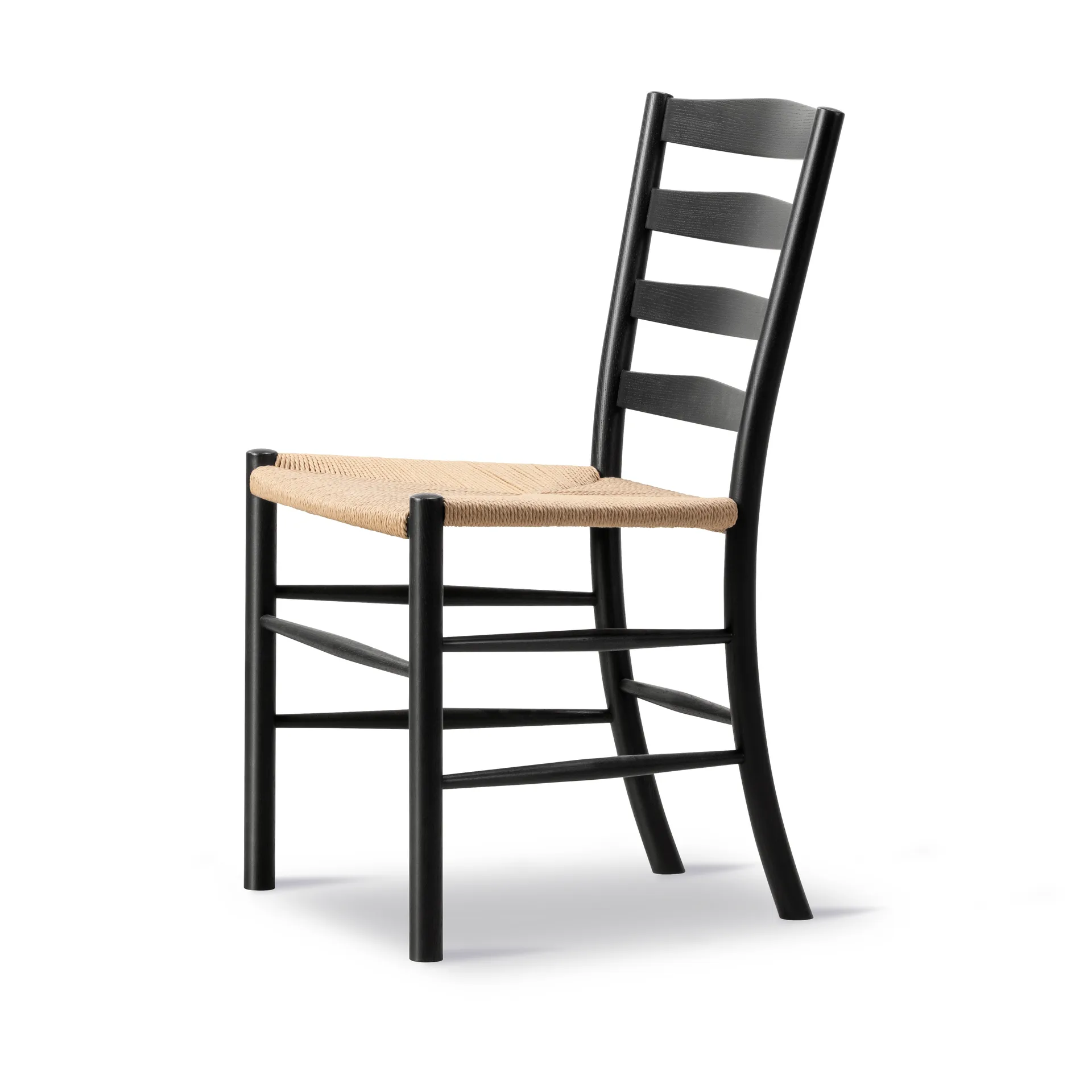 Klint chair, Natural-woven black-lacquered oak Fredericia Furniture