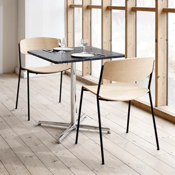Lynderup 3080 chair - Lacquered oak-black steel frame - Fredericia Furniture