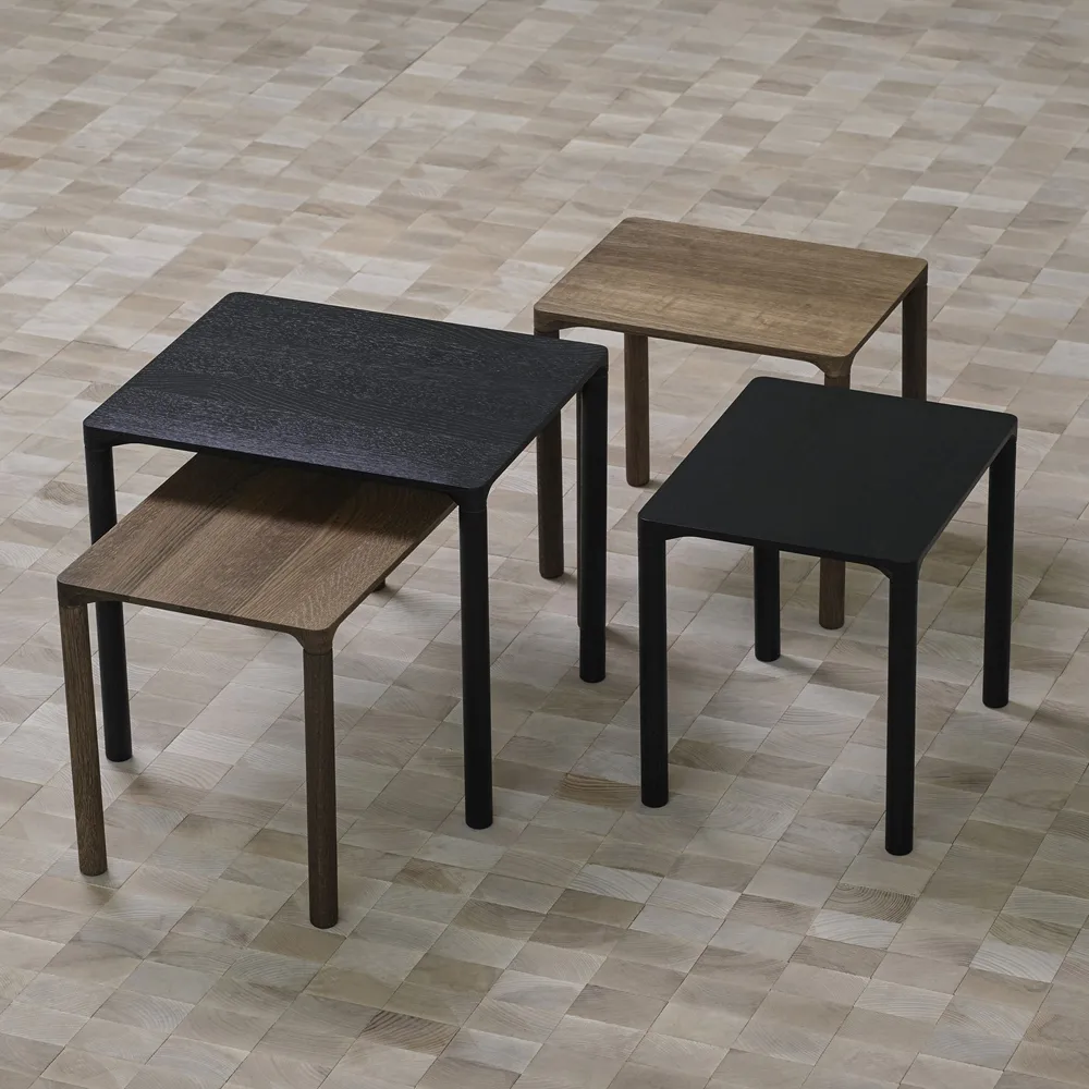 Piloti 6705 side table, Light oiled oak-height 35 cm Fredericia Furniture