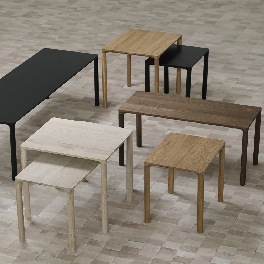 Piloti 6705 side table, Light oiled oak-height 35 cm Fredericia Furniture