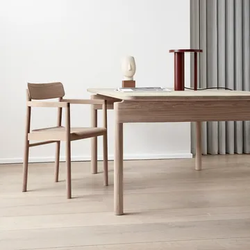 Post 3445 armchair - Black lacquered oak - Fredericia Furniture