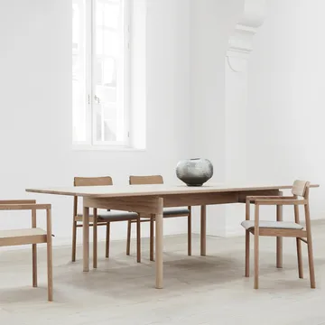 Post 6438 dining table - Smoke-oiled oak, 100x225 cm - Fredericia Furniture