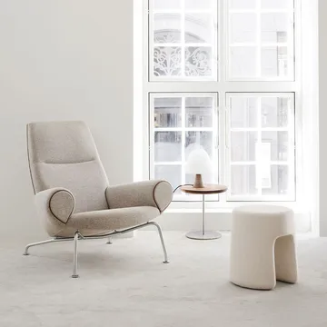 Sequoia ottoman - Sheepskin moonlight - Fredericia Furniture