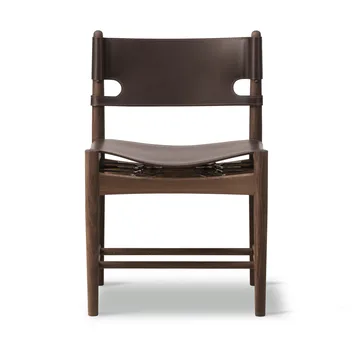 The Spanish Dining Chair - Leather dark brown-smoked oak - Fredericia Furniture