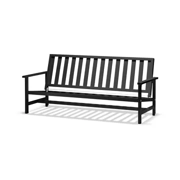 09 sofa - Black, 3 seater - Fri Form