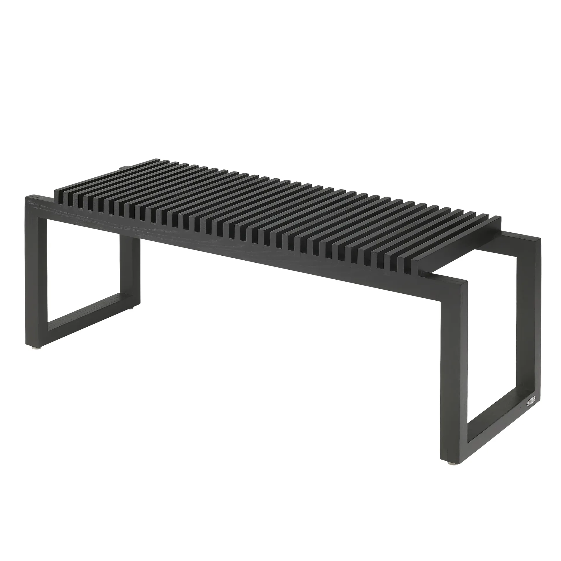 Cutter bench 121 cm, Black lacquered oak Fritz Hansen