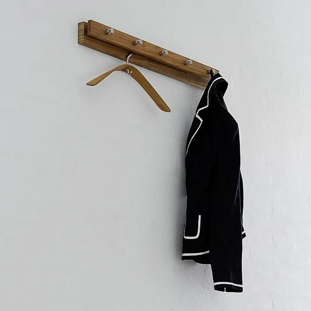 Cutter coat rack, Oak, 5 knobs Fritz Hansen