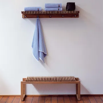 Cutter Wardrobe coat rack with shelf - Teak - Fritz Hansen