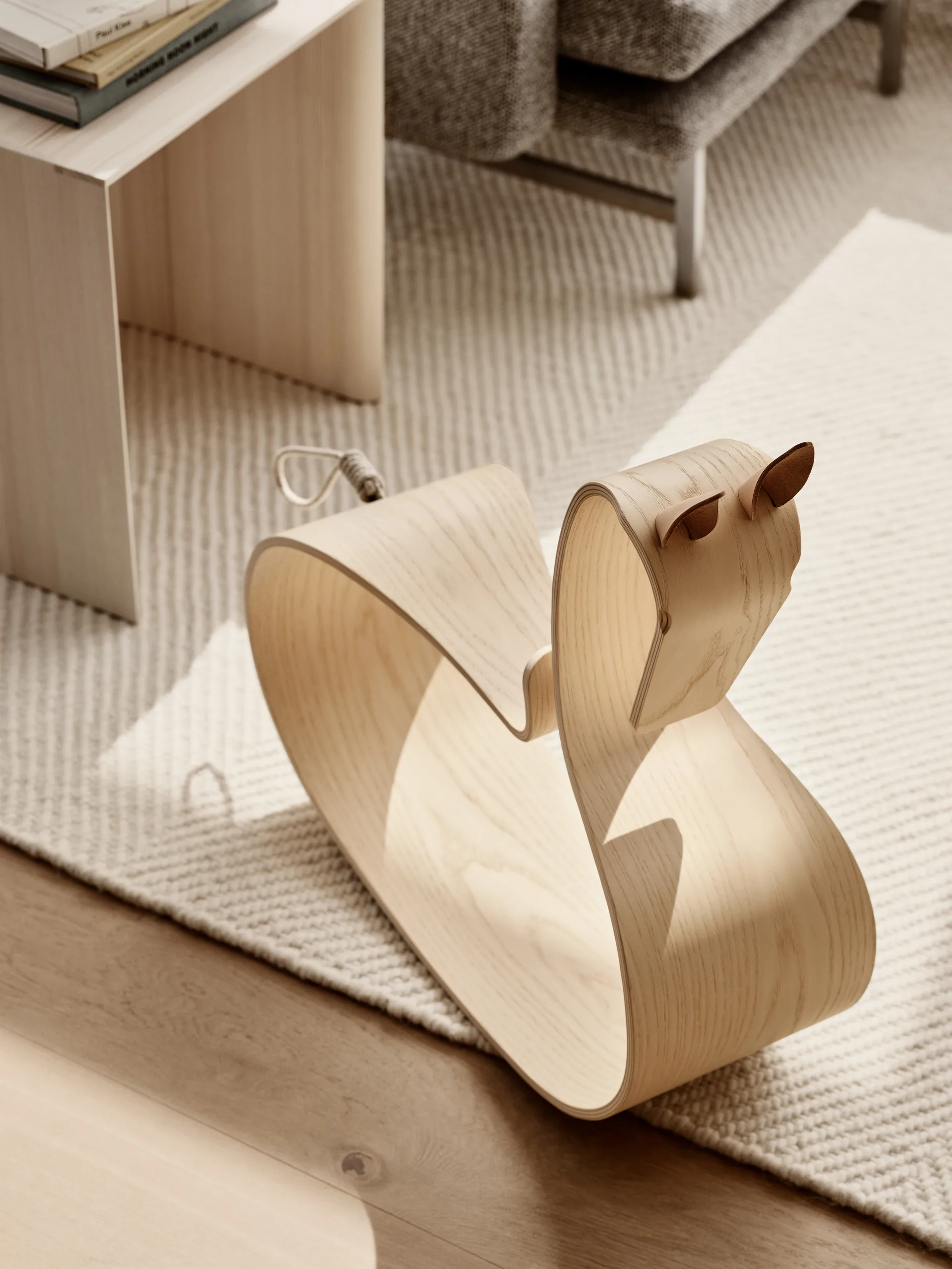 Fritz Hansen Rocking Horse, Clear lacquered ash Fritz Hansen