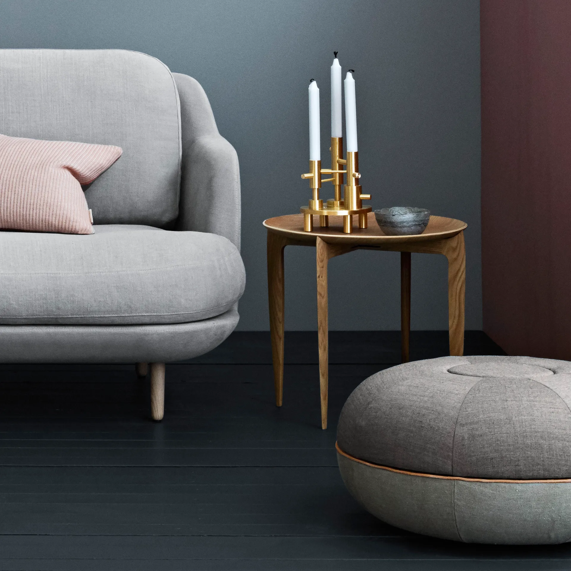 Jaime Hayon candle holder large, Brass Fritz Hansen