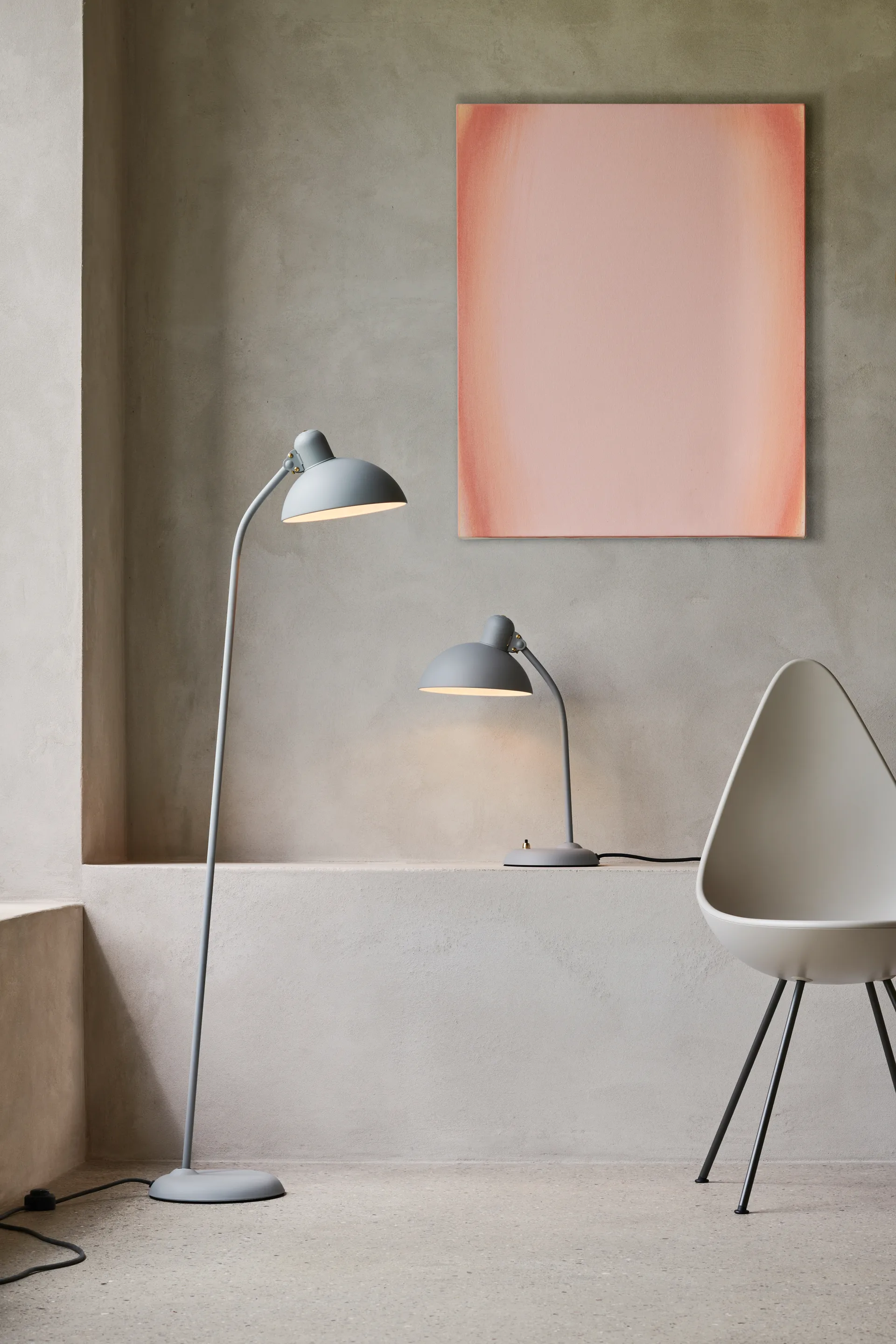 Kaiser Idell 6556-T table lamp, Easy Grey Fritz Hansen