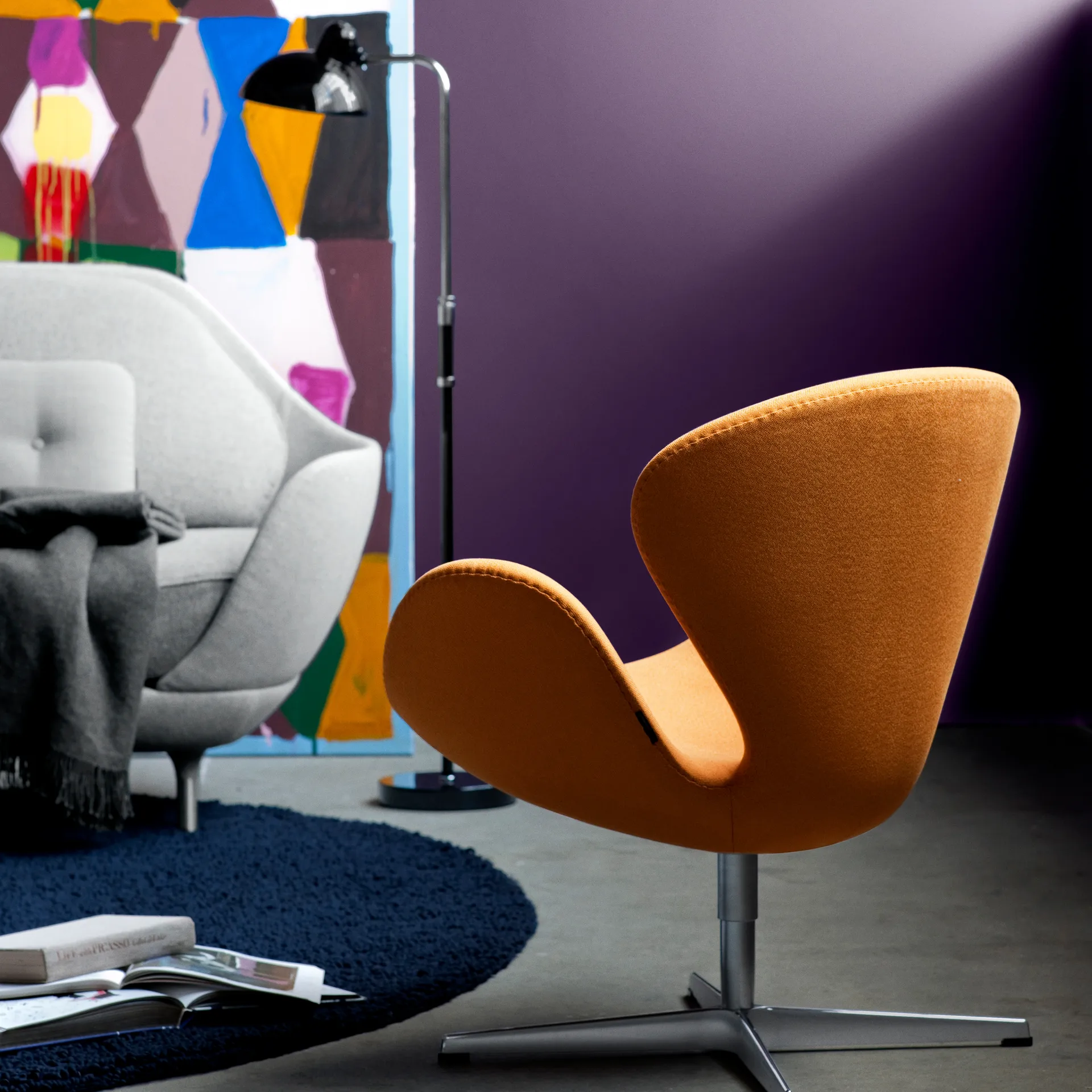 Kaiser Idell 6580-F Luxus floor lamp, Black Fritz Hansen