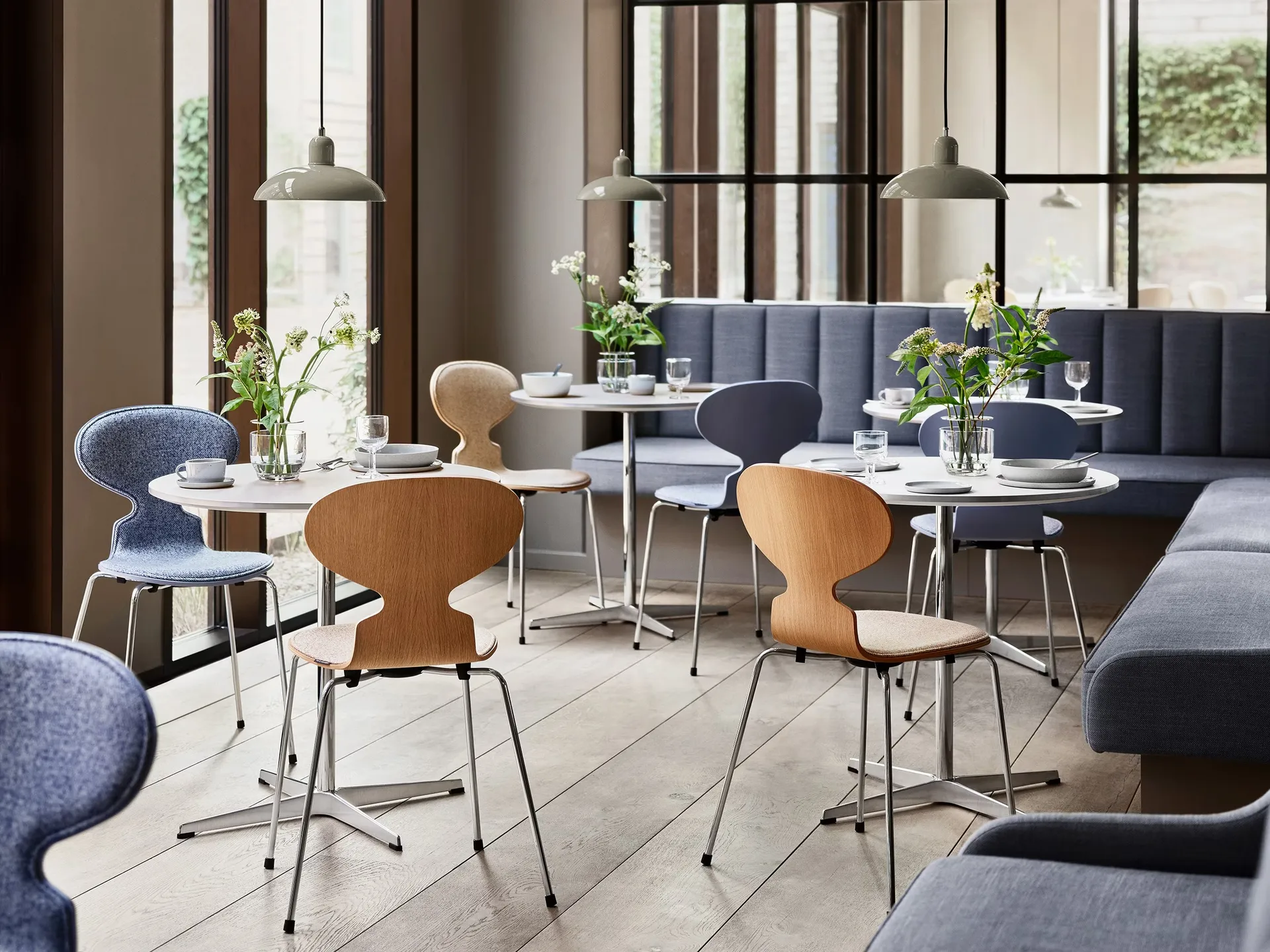 Kaiser Idell 6631-P pendant light, Olive green Fritz Hansen