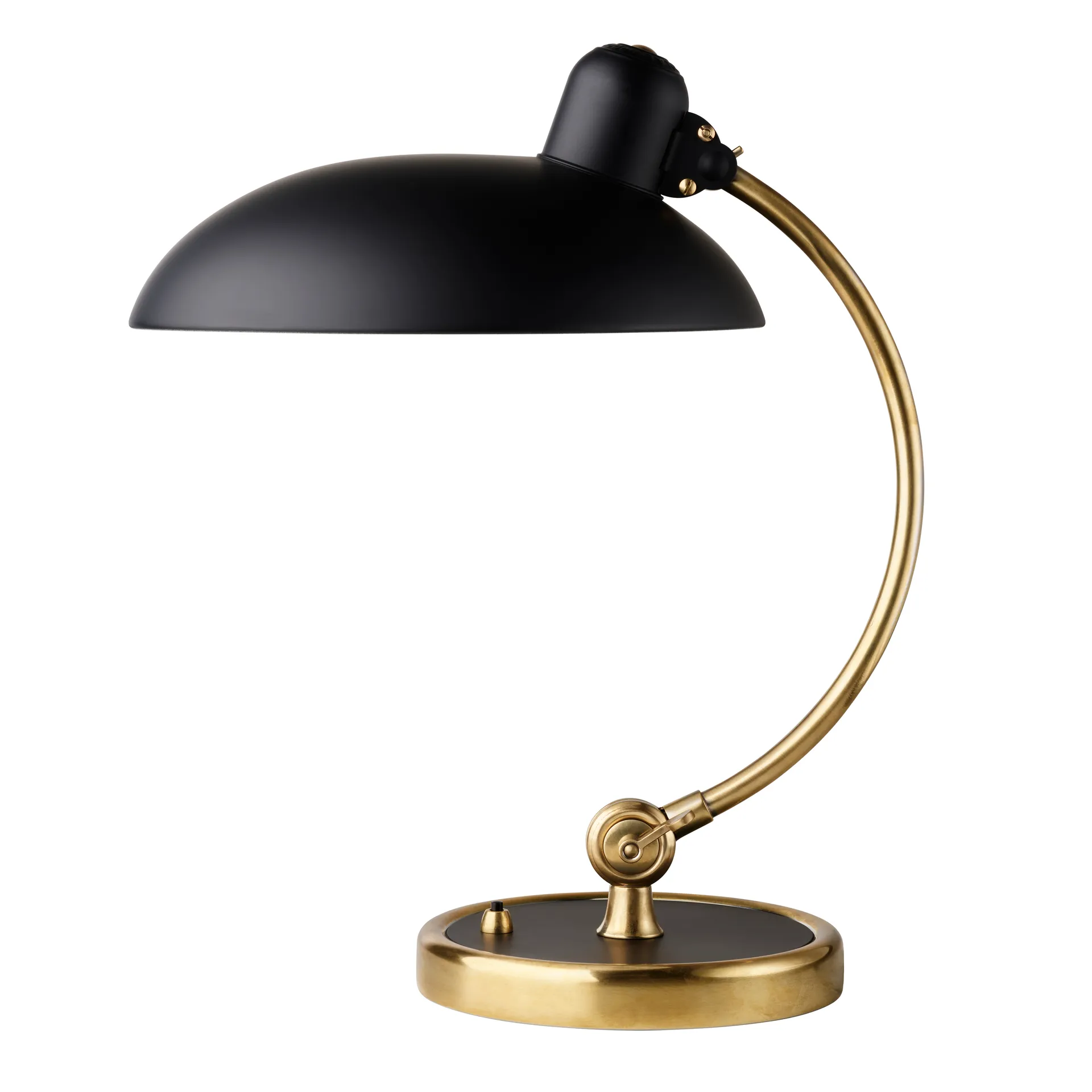 Kaiser Idell 6631-T Luxus table lamp brass, Matte black Fritz Hansen