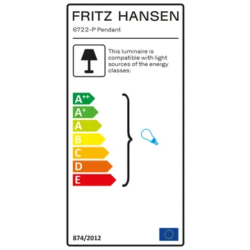 Kaiser Idell 6722-P pendant lamp - black - Fritz Hansen