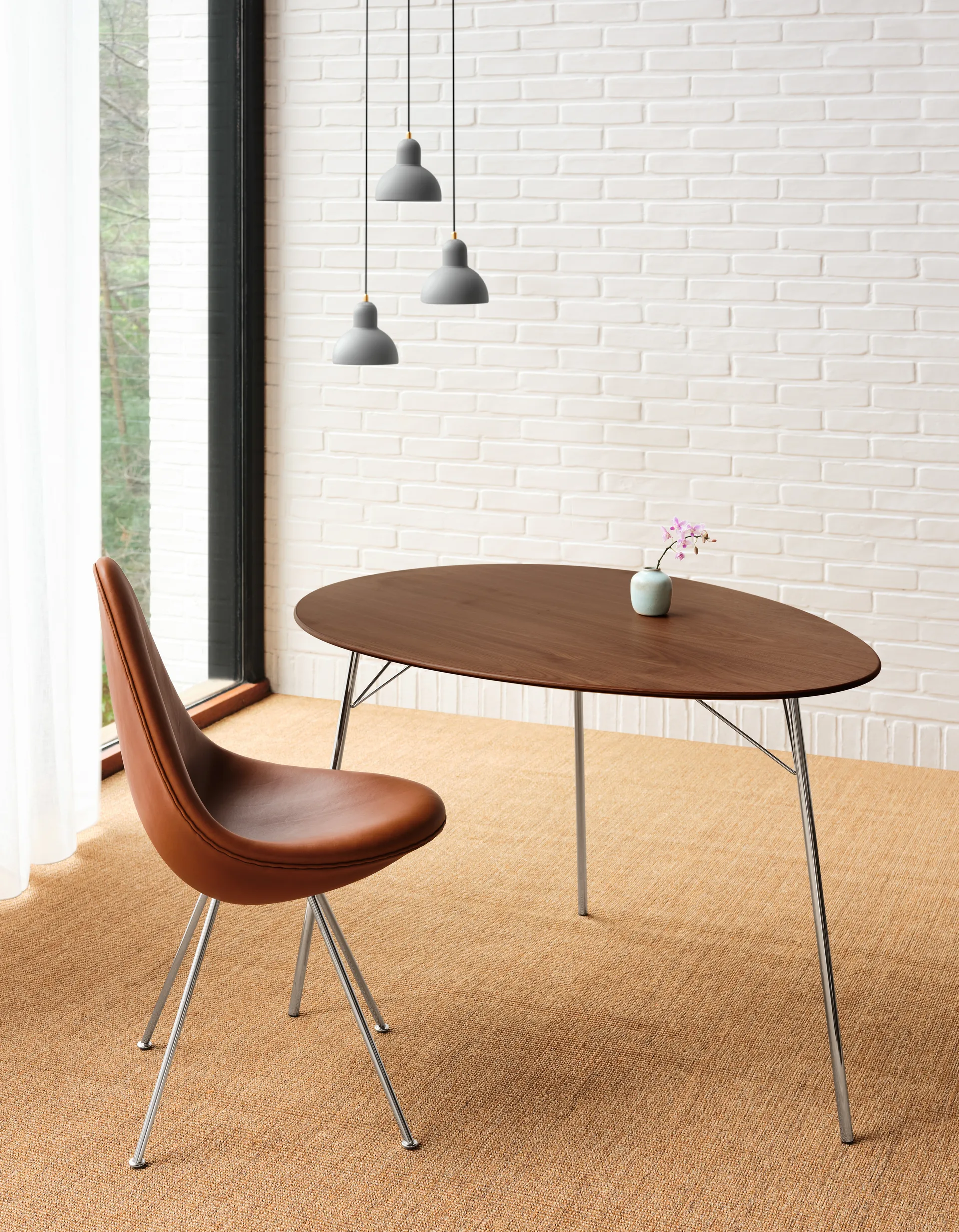 Kaiser Idell 6722-P pendant lamp, Easy Grey Fritz Hansen