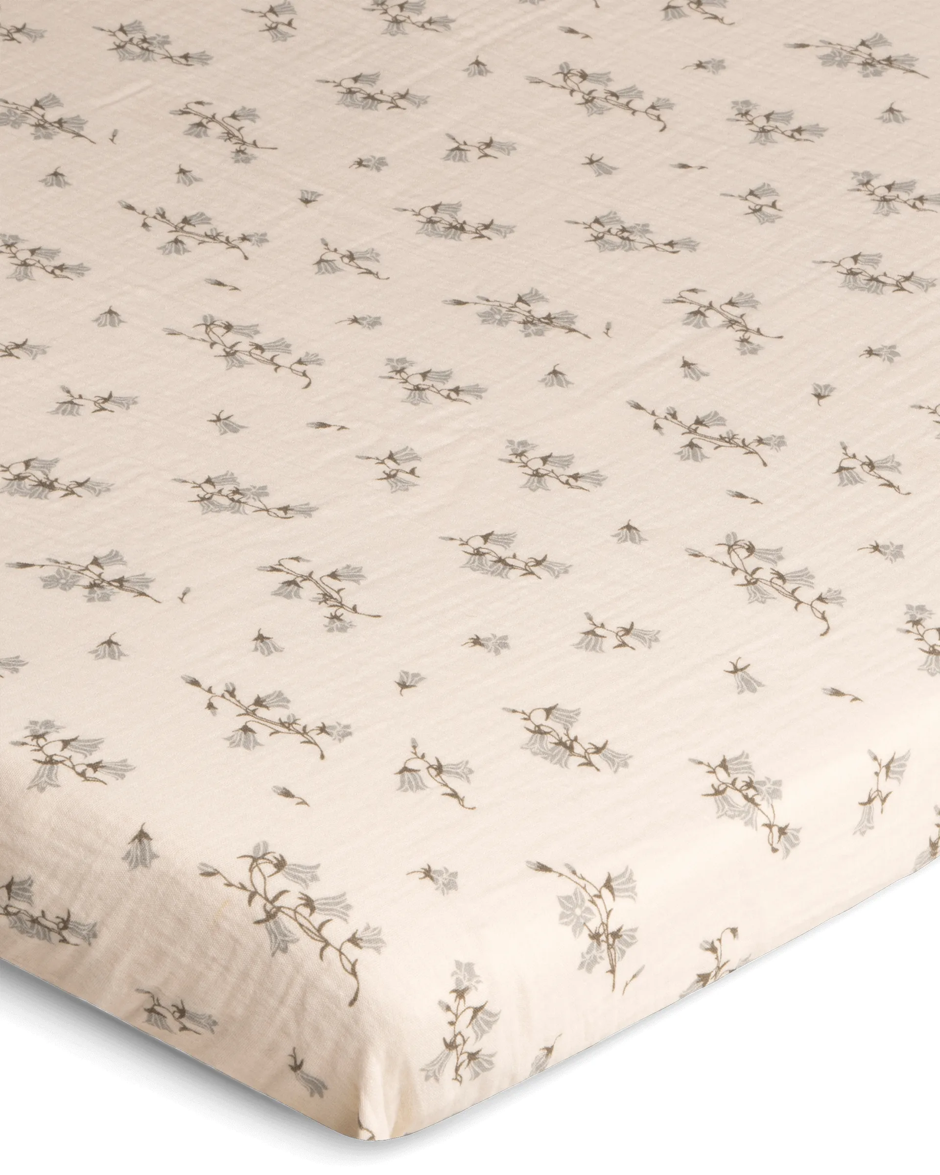 Bluebell Muslin fitted sheet, 60x120x20 cm Garbo&Friends