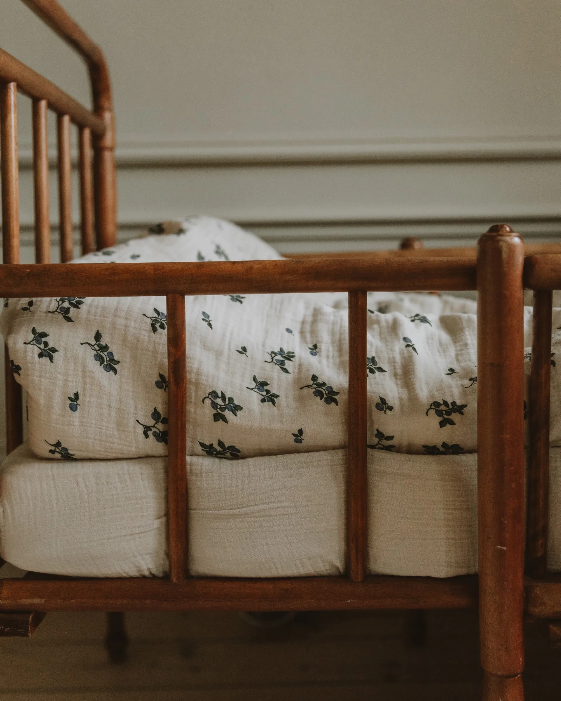 Blueberry Muslin bed set junior, 100x140 cm/40x60 cm Garbo&Friends