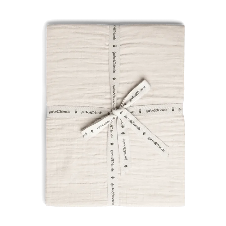 Eggshell Muslin fitted sheet - 180x200x30 cm - Garbo&Friends