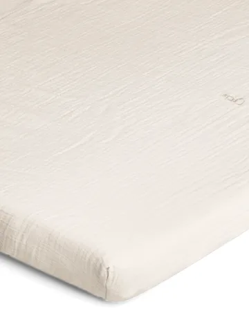 Eggshell Muslin fitted sheet - 180x200x30 cm - Garbo&Friends