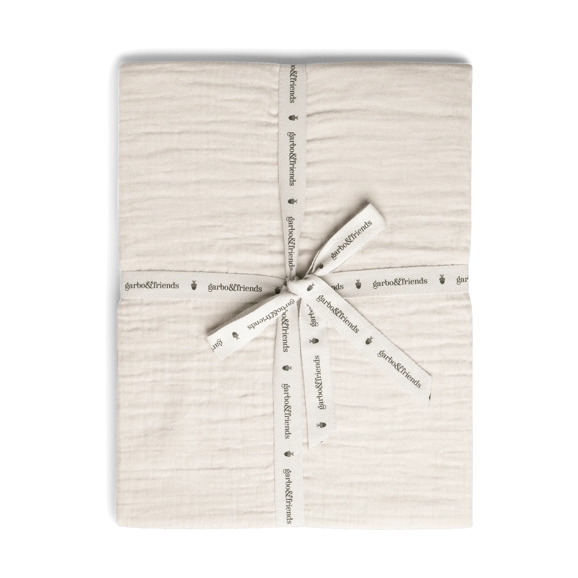 Eggshell Muslin fitted sheet, 70x140x20 cm Garbo&Friends