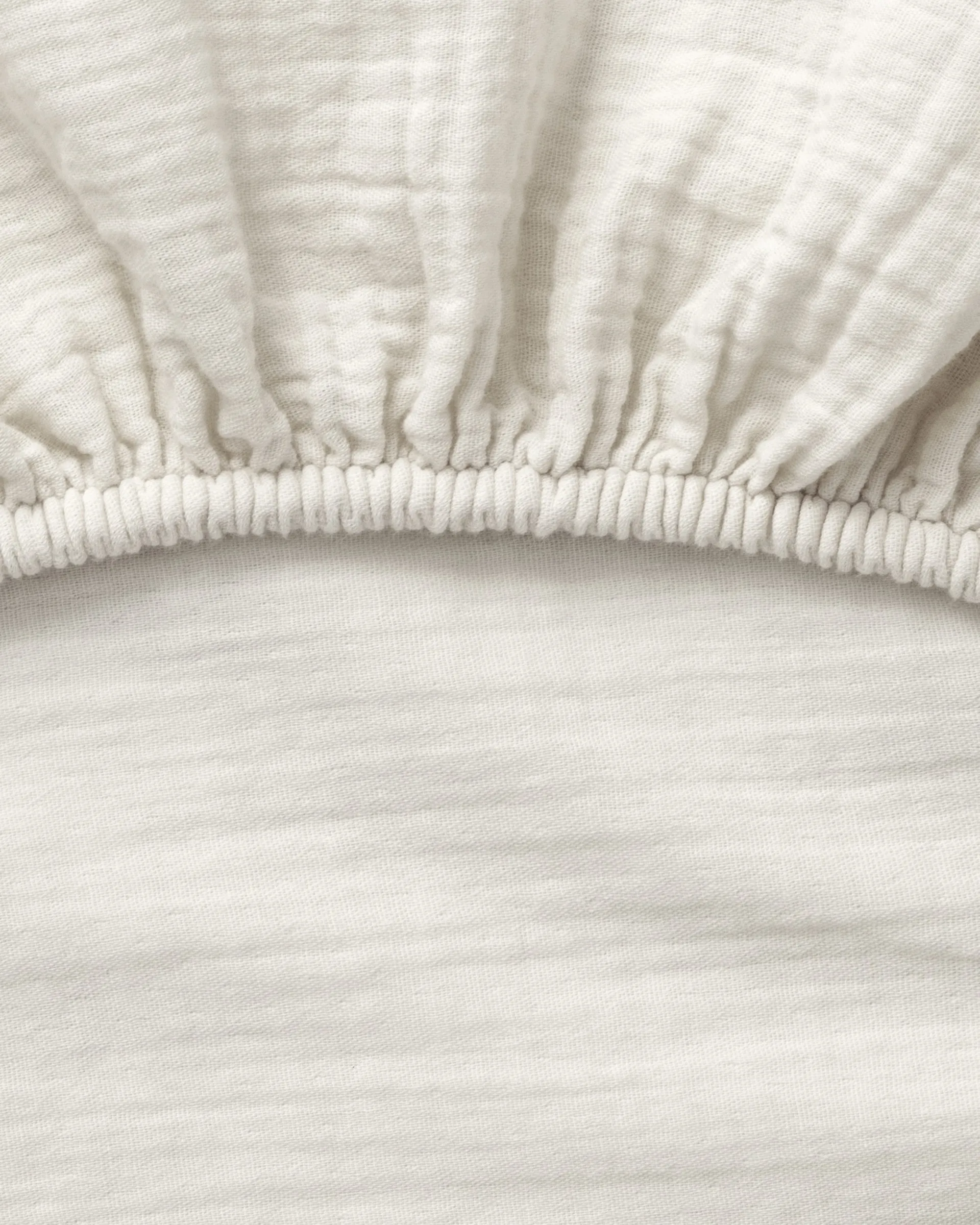 Eggshell Muslin fitted sheet, 70x140x20 cm Garbo&Friends