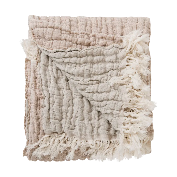 Lin Mellow blanket 110x110 cm - Tawny - Garbo&Friends