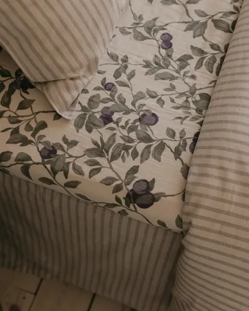 Plum Muslin fitted sheet - 180x200x30 cm - Garbo&Friends