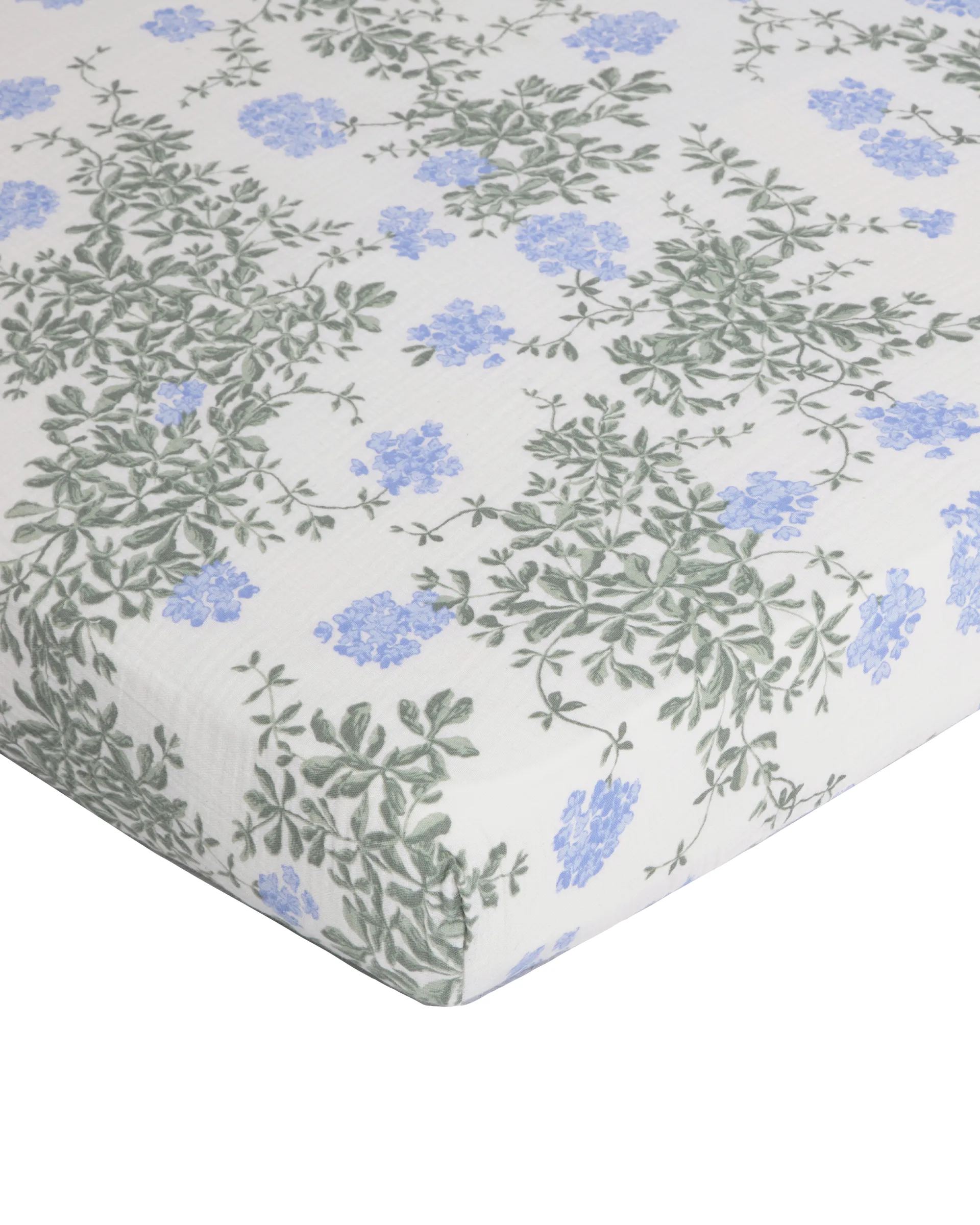 Plumbago Muslin fitted sheet, 70x140x20 cm Garbo&Friends