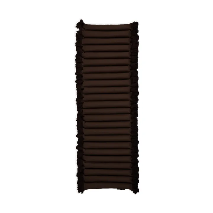 Garden Glory cushion with fringes - Brown, brown fringe, 38x120 cm - Garden Glory